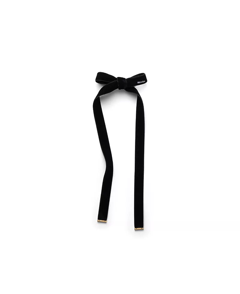 Prada Velvet Hair Clip