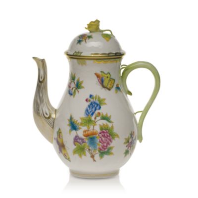 Queen Victoria Coffee Pot with Rose