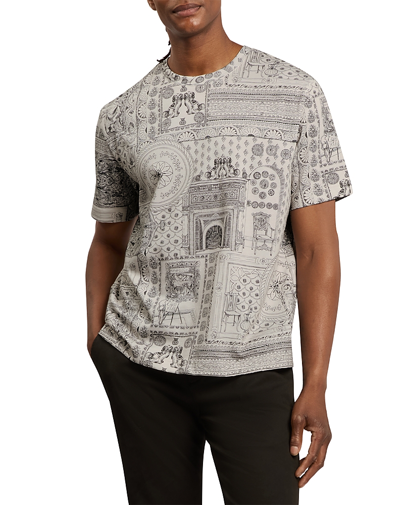 Ted Baker Bondss Short Sleeve Print Relaxed Tee