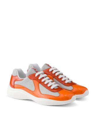 Men's Patent Leather and Technical Fabric America's Cup Sneakers