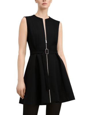 Deeda Ponte Zip Front Dress