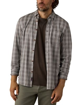 Coastline Knit Plaid Button Down Shirt 