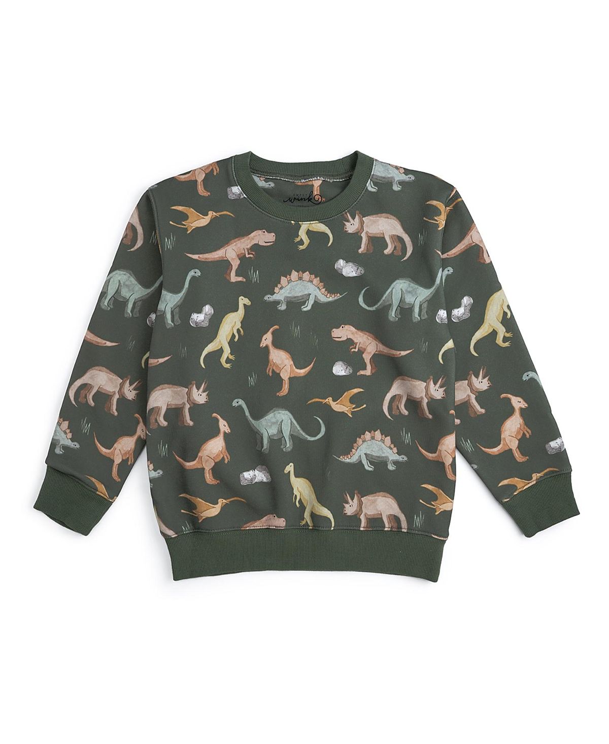 Sweet Wink Boys' Dinosaurs Rock Sweatshirt - Little Kid, Big Kid