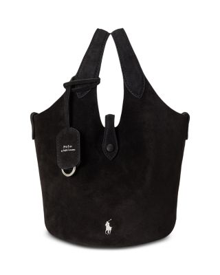 Polo Play Small Suede Tote Bag