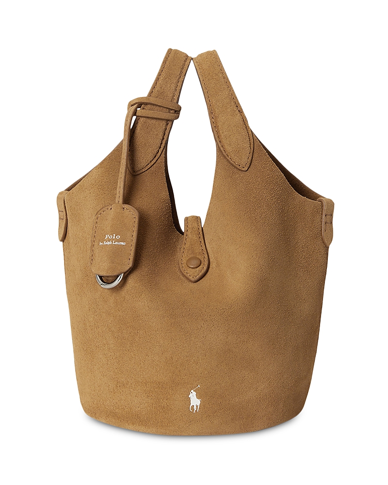 Polo Ralph Lauren Polo Play Small Suede Tote Bag