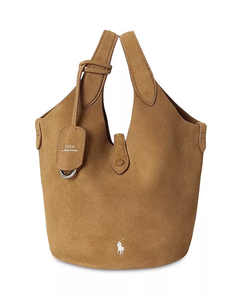 Polo Ralph Lauren Polo Play Small Suede Tote Bag