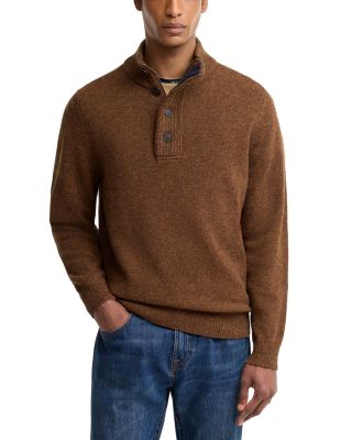 Essential Patch Wool Half Zip Sweater