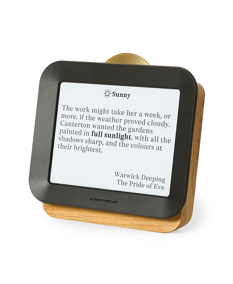 Uncommon Goods Literary Weather Forecast