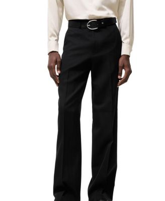  Pinstriped Wool Tailored Trousers