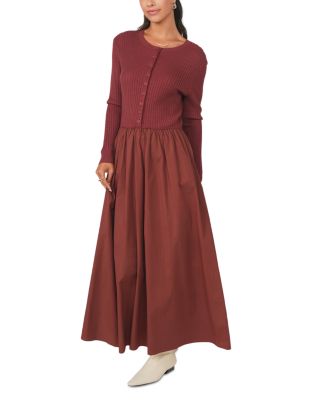 Mixed Media Maxi Dress - thumbnail 9