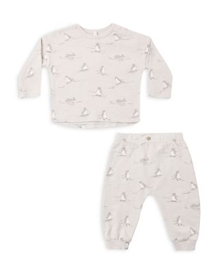 Boys' Cotton Skiing Penguins Tee & Pants Set - Baby