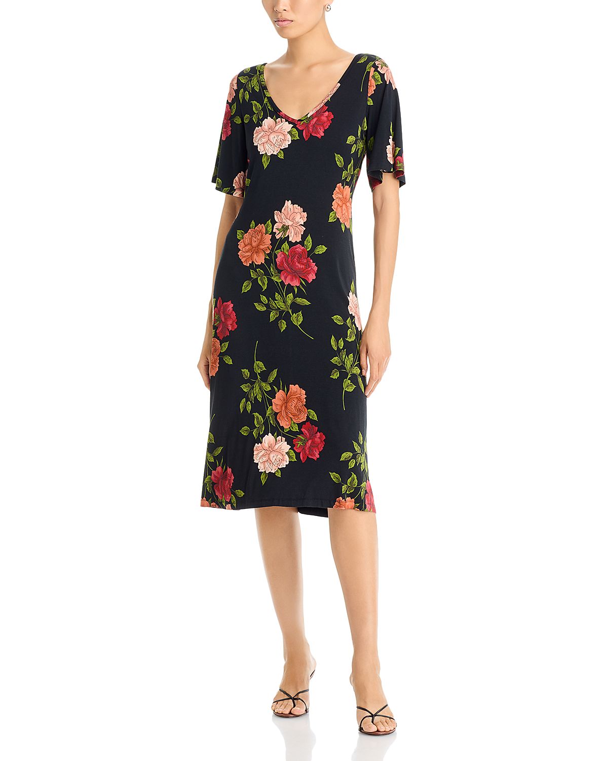 Johnny Was The Janie Favorite Double V Neck Midi Dress
