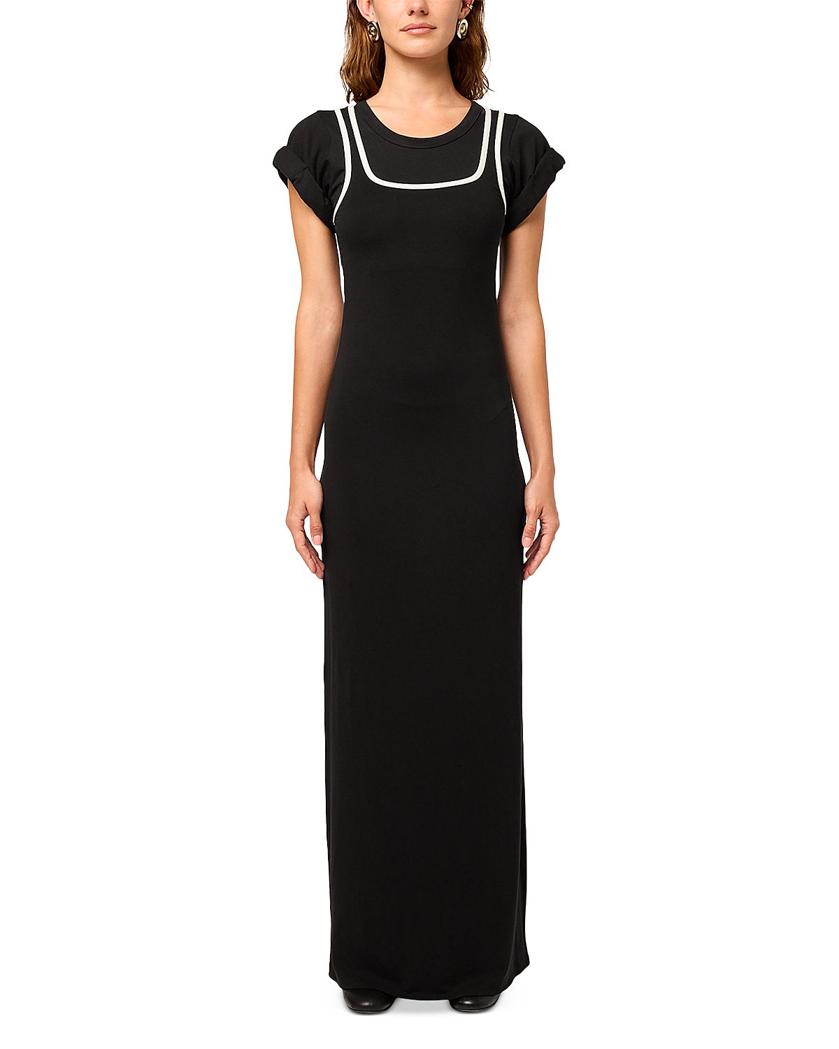 The Line by K Franz Short Sleeve Maxi Dress