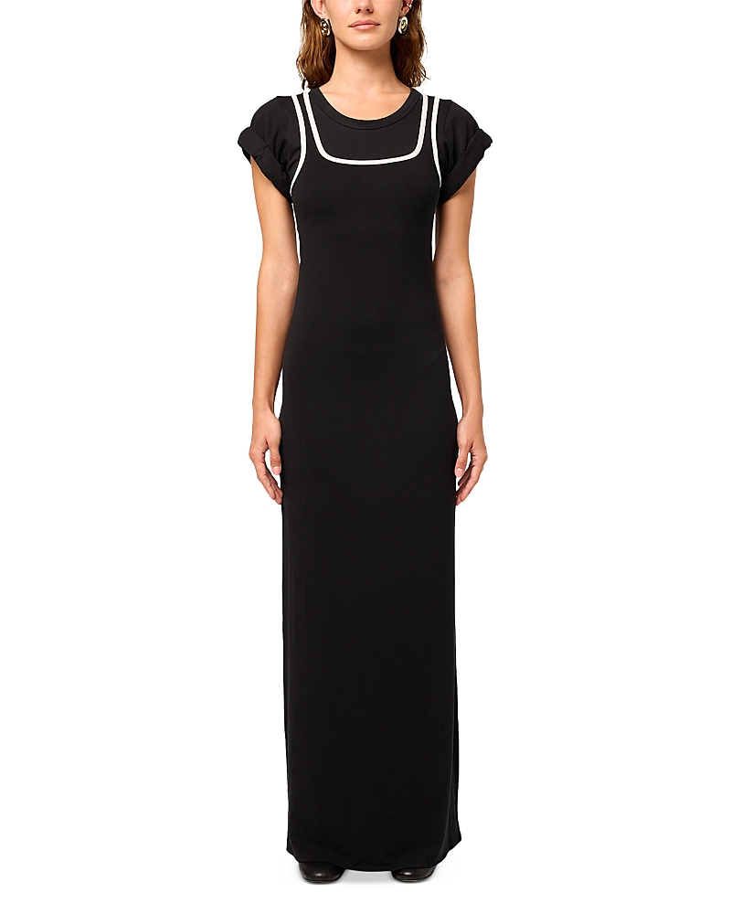 The Line By K Franz Short Sleeve Maxi Dress