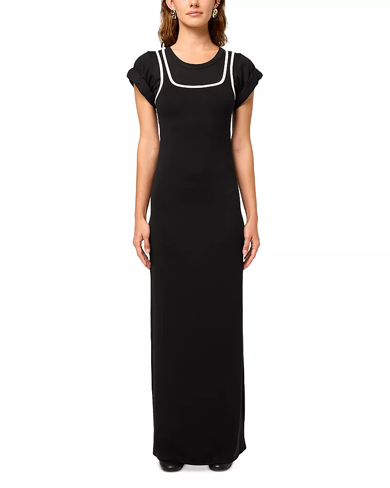 The Line by K Franz Short Sleeve Maxi Dress