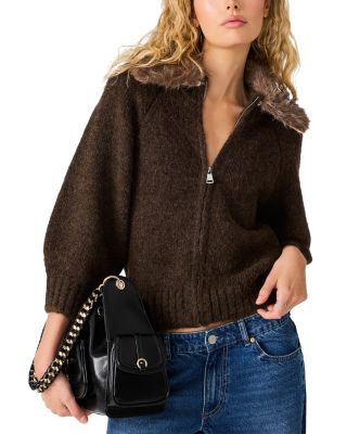 Odessa Faux Fur Collar Sweater