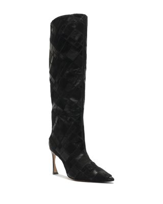 Women's Annelise 85 Patchwork Calf Hair & Suede Knee High Boots