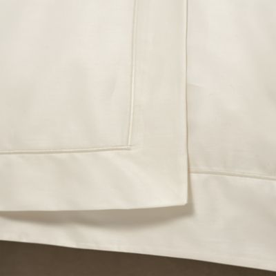 Celso De Lemos Bourdon Flat Sheet, King In Ivory /bourdon