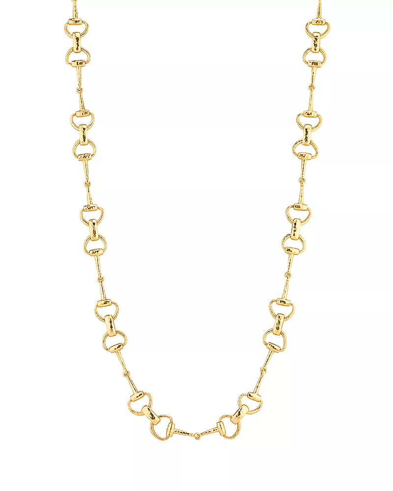 Capucine De Wulf Equestrian Snaffle Bit Chain Necklace, 34