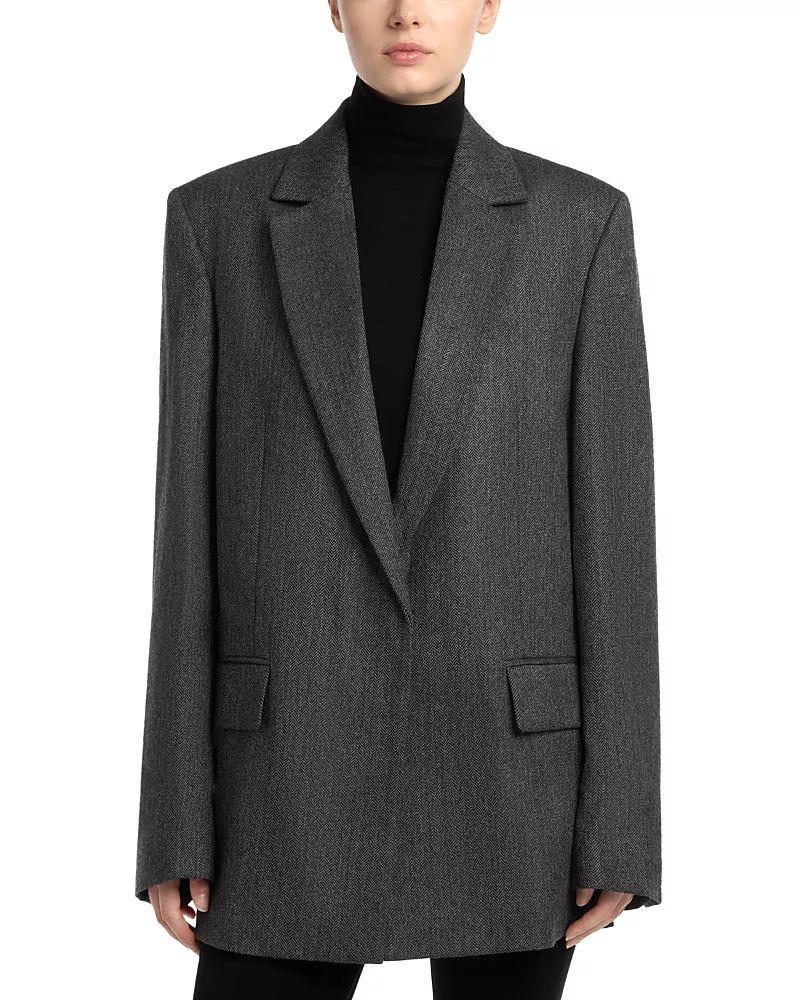Toteme Herringbone Wool Blazer