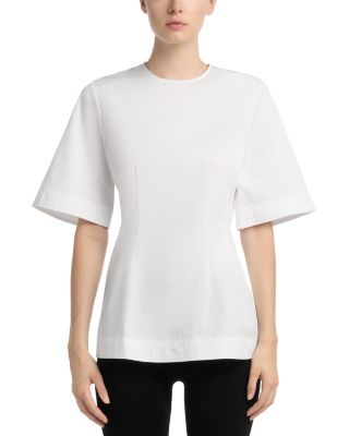 Sculptural Cotton Top