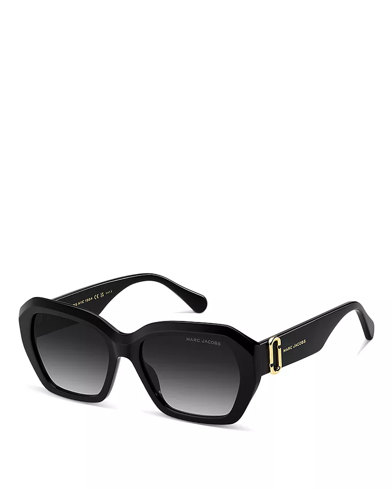 Marc Jacobs Square Geometric Sunglasses, 55mm