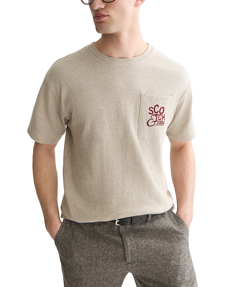 Scotch & Soda Bonded Chest Pocket Cotton Logo T-Shirt