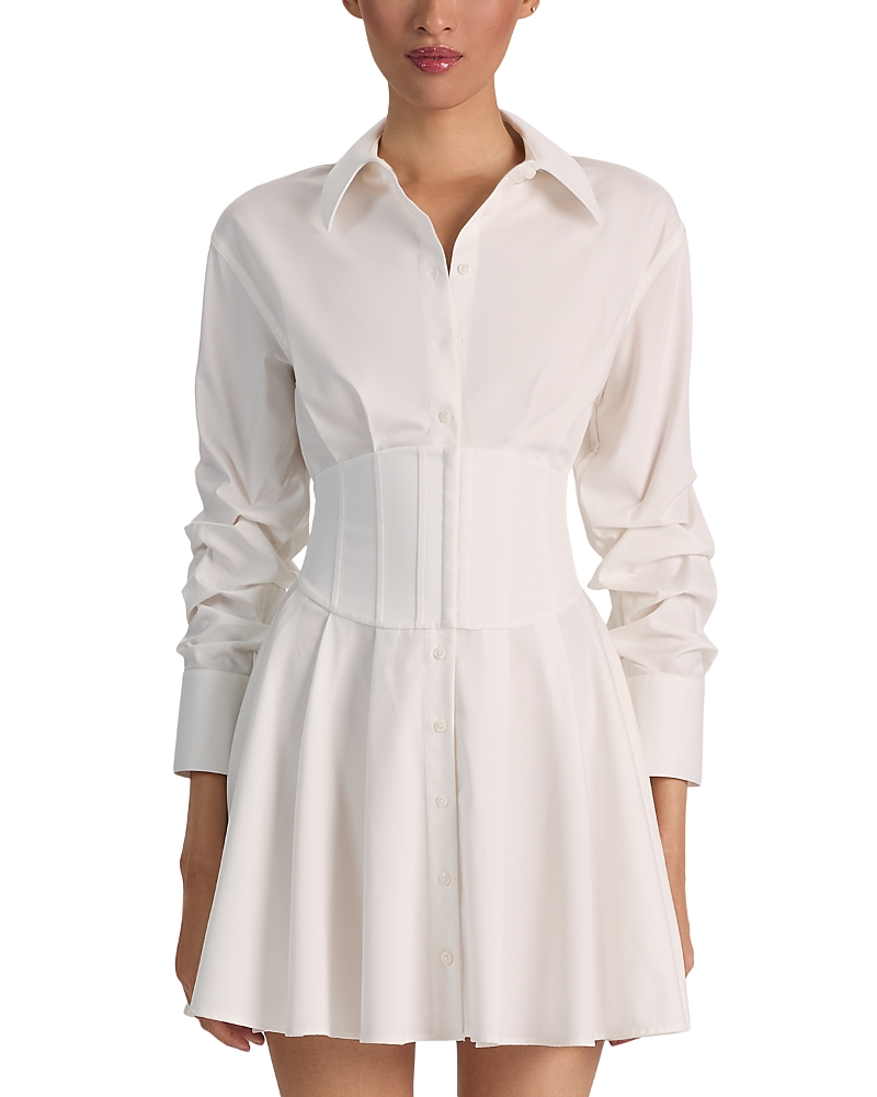 Alice and Olivia Edie Corset Button Down Dress