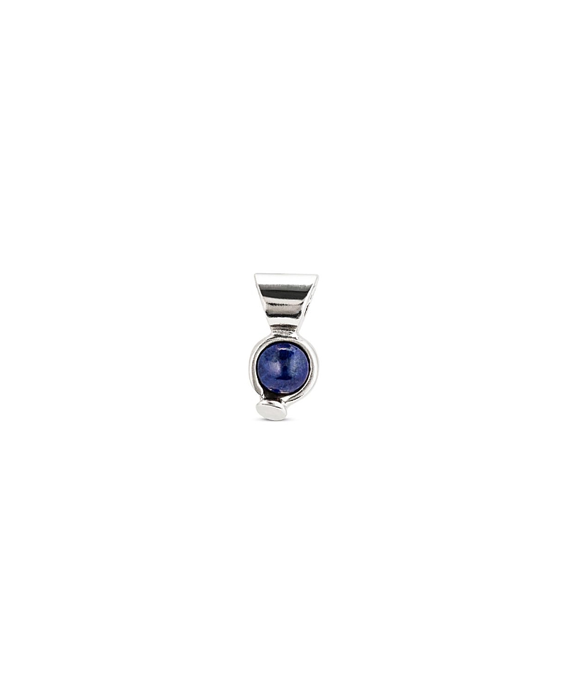 UNOde50 Sterling Silver and Blue Stone Plated Charm