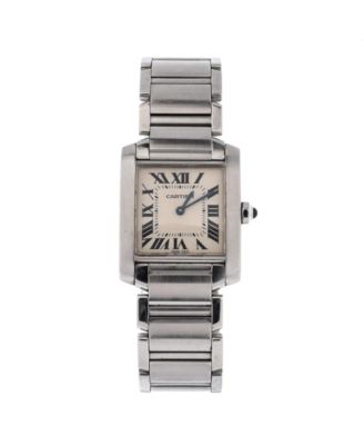  Tank Francaise Quartz Watch in Stainless Steel 25mm