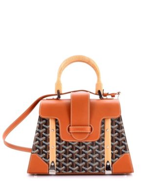  PM Saigon Top Handle Bag Coated Canvas with Leather