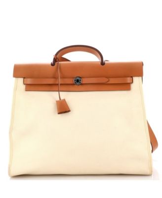 39 Herbag Zip Leather and Toile