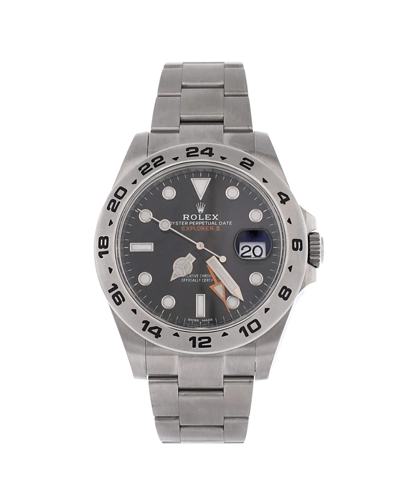 Pre-Owned Rolex Oyster Perpetual Explorer Ii Automatic Watch in Stainless Steel 42mm