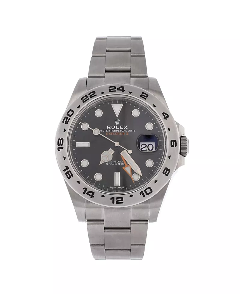 Pre-Owned Rolex Oyster Perpetual Explorer Ii Automatic Watch in Stainless Steel 42mm