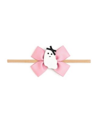 Sweet Wink Girls' Sweet Ghost Halloween Grosgrain Bow Baby Headband - Baby