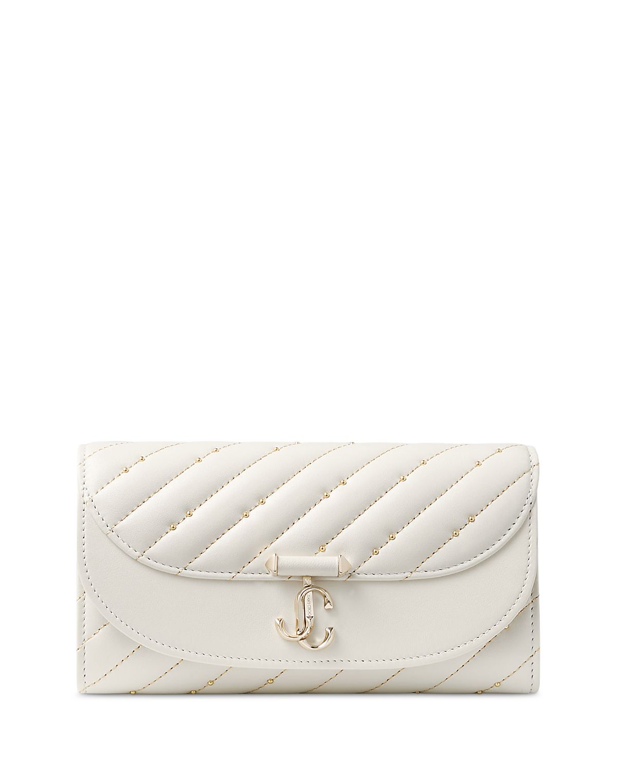Jimmy Choo Avenue Curve Quilted Leather Chain Wallet