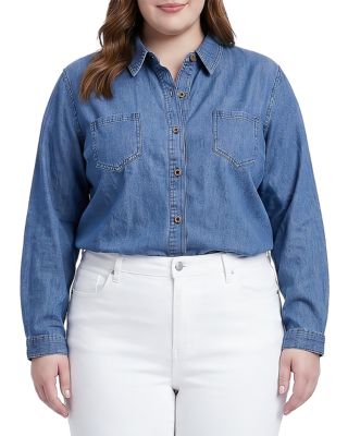 Denim Button Front Shirt