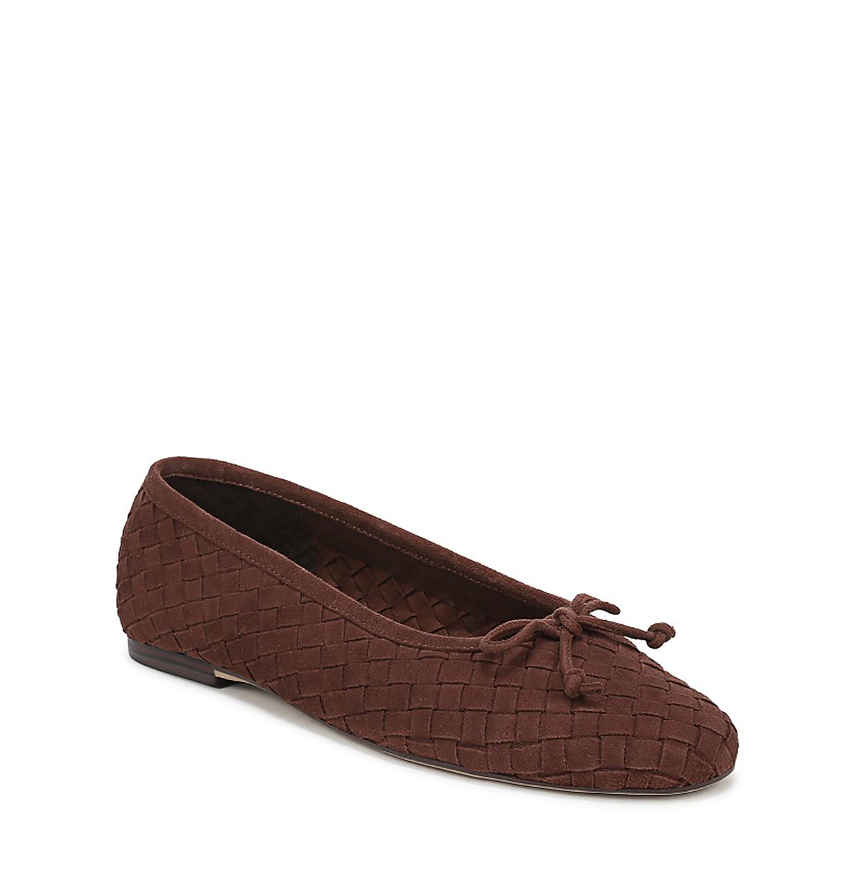 Sam Edelman Women's Ruthie Suede Bow Woven Ballet Flats