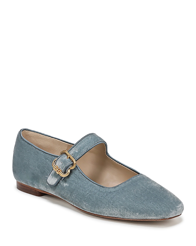 Sam Edelman Women's Michaela Velvet Mary Jane Flats