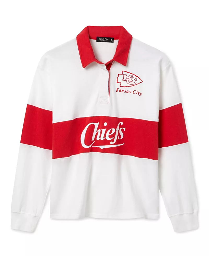 Junk Food Clothing Women's Kansas City Chiefs Rugby Shirt