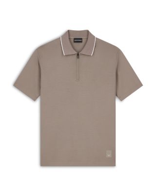 Tipped Zip Polo Short