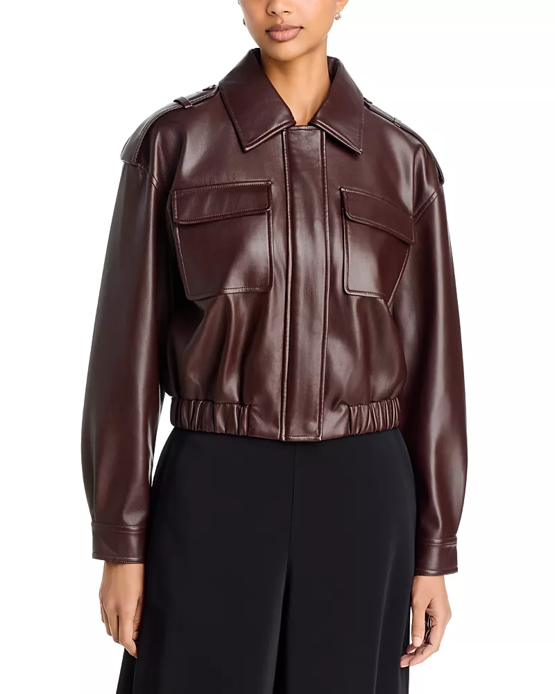 Elie Tahari Ruby Faux Leather Jacket