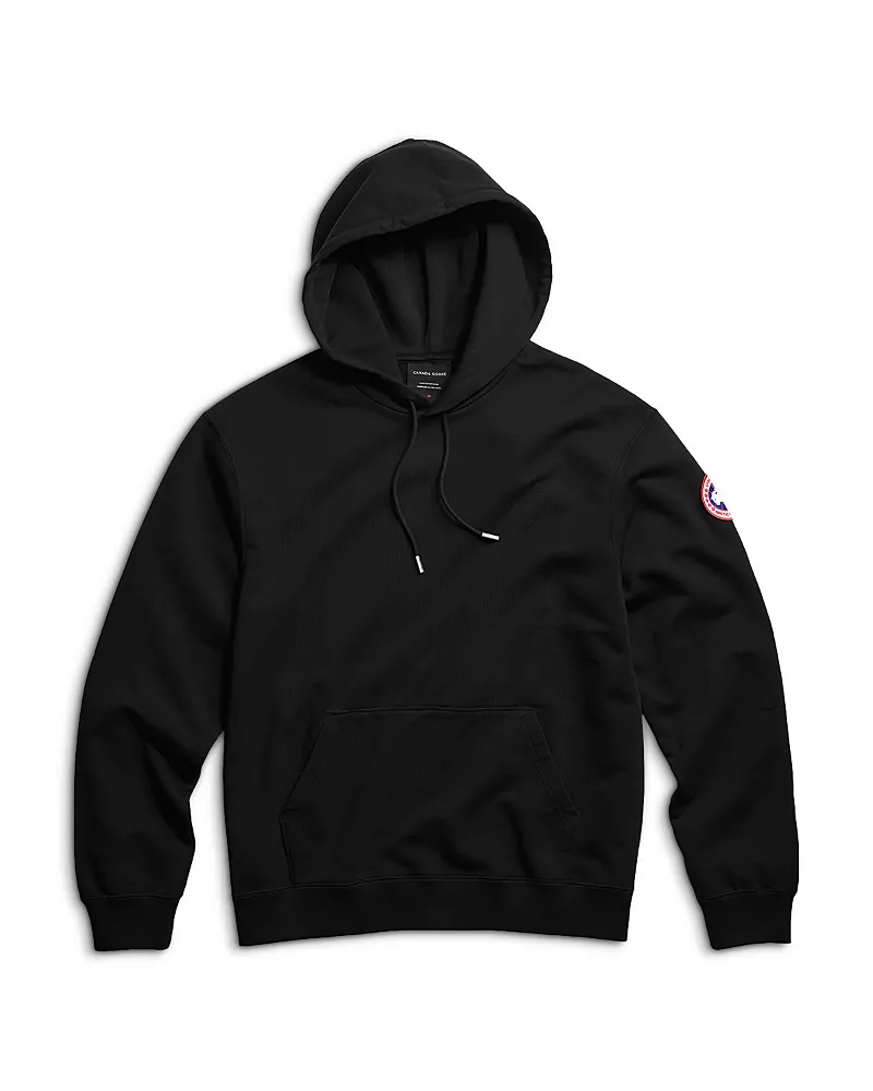 Canada Goose Loon Cotton Logo Patch Drawstring Hoodie