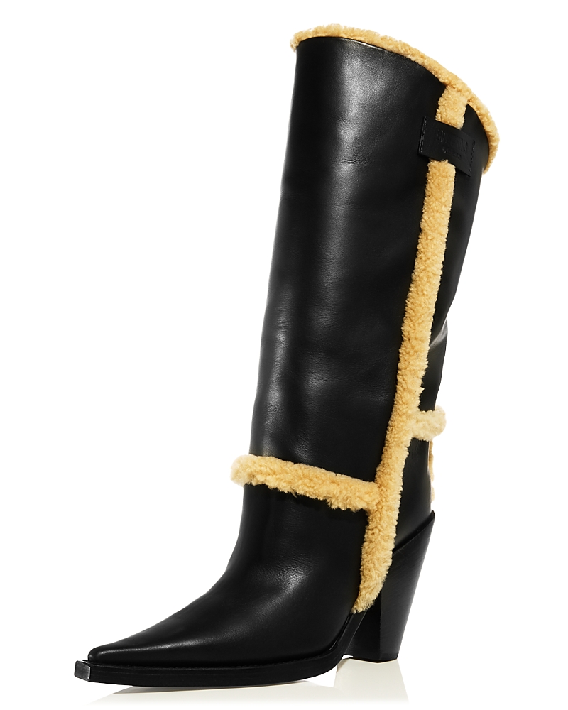 Moschino Women's Faux Leather & Faux Shearling Boots