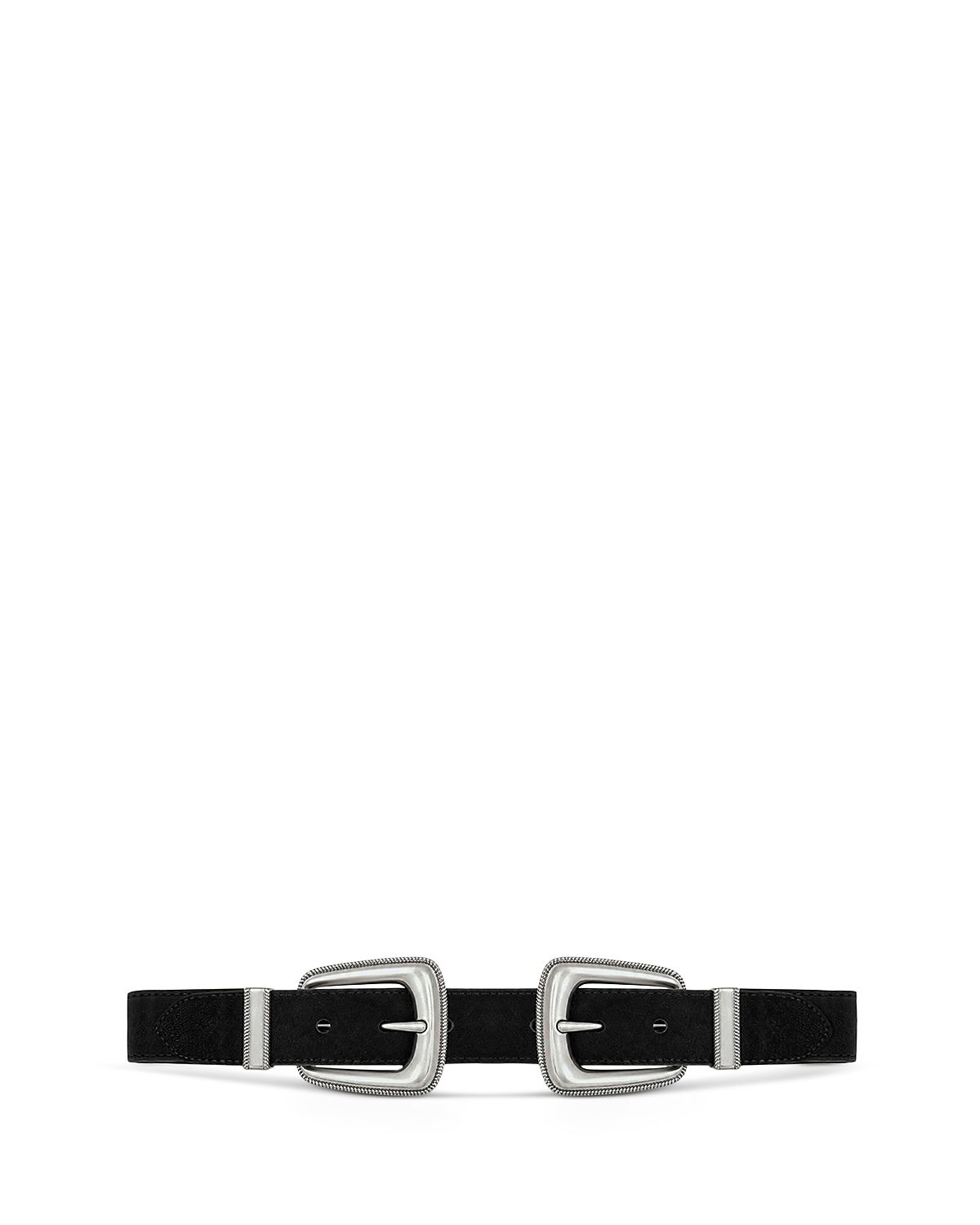 Veronica Beard Women's Suede Double Buckle Belt