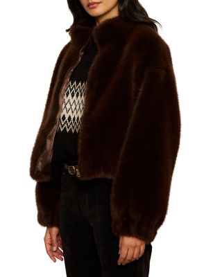 Everest Faux Fur Bomber Jacket