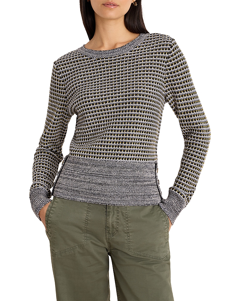Nic+Zoe Marled Tuck Round Neck Sweater