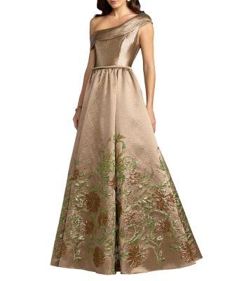  Floral Off The Shoulder Ballgown