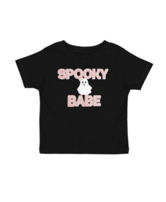 Girls' Spooky Babe Patch Halloween Short Sleeve T-Shirt - Baby, Little Kid