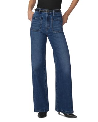 The Mia Patch Pocket High Rise Wide Leg Jeans in Endearing